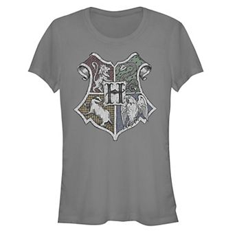 Juniors' Harry Potter Hand Drawn Crest Fitted Tee