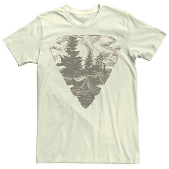 Men's Arrowhead Camping Landscape Forest Graphic Tee