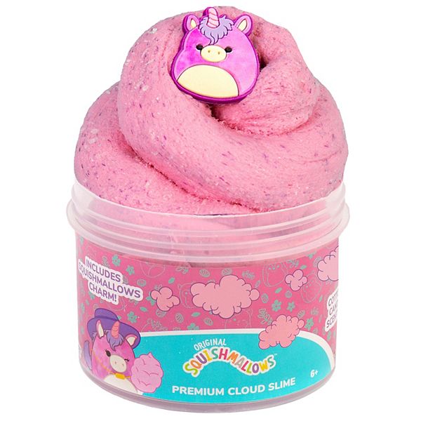 Squishmallows Lola the Unicorn Premium Cloud Slime, Cotton Candy Scented