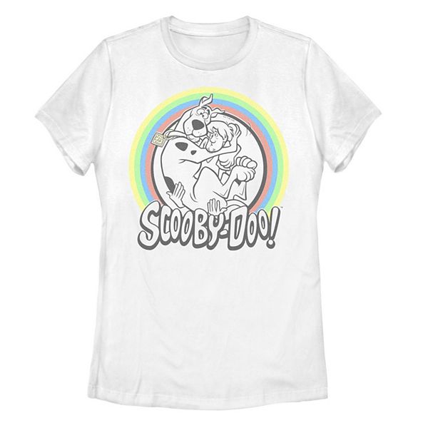 Juniors' Scooby-Doo & Shaggy Scared Badge Graphic Tee