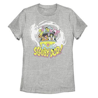 Juniors' Scooby-Doo The Mystery Machine Running From Monsters Graphic Tee