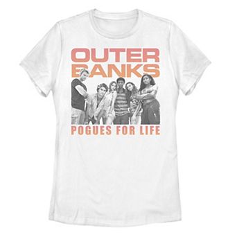 Juniors' Outer Banks Cast Black & White Photo Graphic Tee