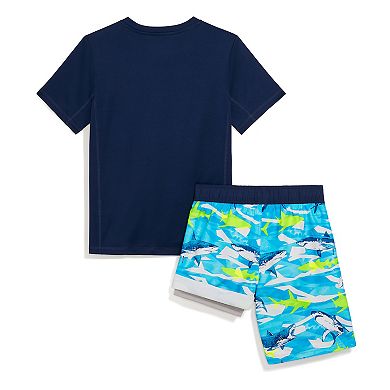 Boys 4-20 ZeroXposur Marine Sun Top & Swim Shorts Set