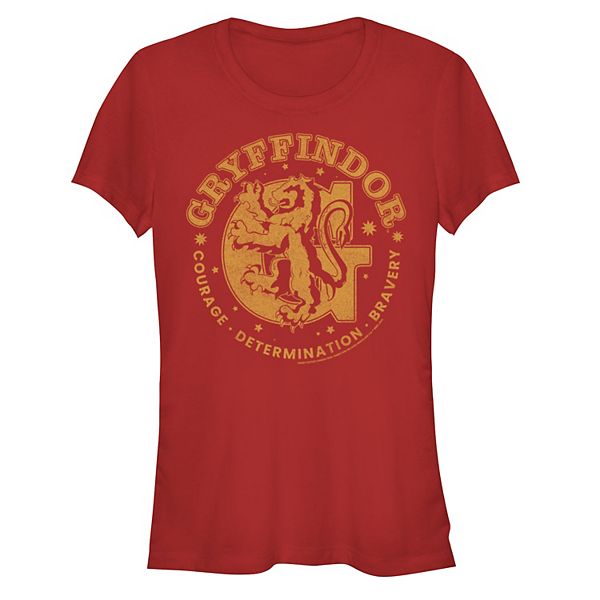 Juniors' Harry Potter Gryffindor Qualities Stamp Fitted Graphic Tee