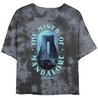 Juniors' The Mandalorian The Mines Of Mandalore Bombard Wash Graphic Tee
