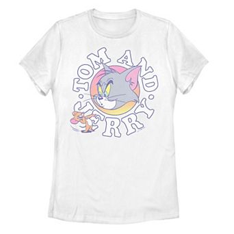 Juniors' Tom And Jerry Mocking Tom Graphic Tee
