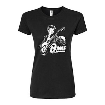Juniors' David Bowie Punk Fitted Tee