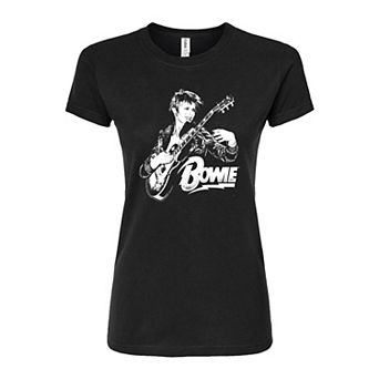 Juniors' David Bowie Punk Fitted Tee