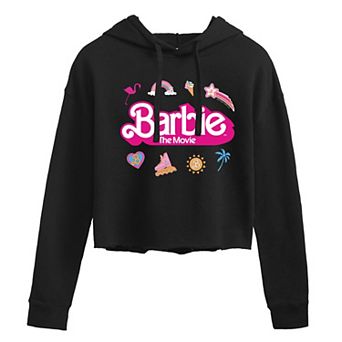 Juniors' Barbie The Movie Icons Cropped Hoodie