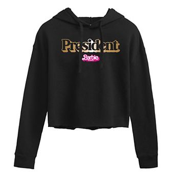 Juniors' Barbie The Movie President Cropped Tee