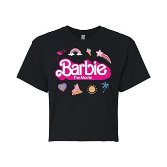 Juniors' Barbie The Movie Icons Cropped Tee
