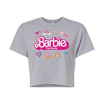 Juniors' Barbie The Movie Icons Cropped Tee