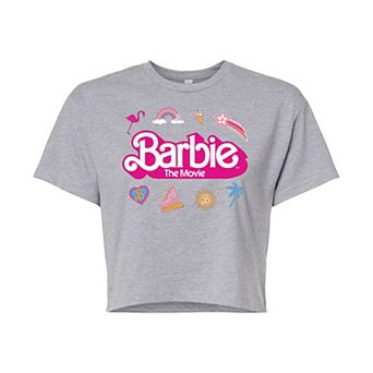 Juniors' Barbie The Movie Icons Cropped Tee