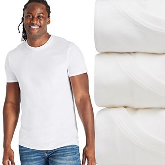 Big & Tall Hanes Ultimate 3-Pack Big Men’s Stretch Cotton White Undershirt
