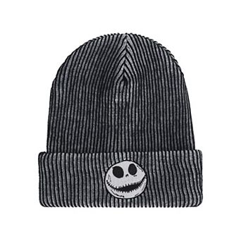 Disney's Nightmare Before Christmas Glow In The Dark Jack Striped Beanie