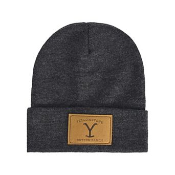 Yellow Stone Pu Patch Beanie