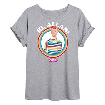 Juniors' Barbie The Movie Hi Allan Oversized Tee