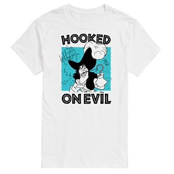 Disney Villains Peter Pan Captain Hook Men's Hooked On Evil Graphic Tee