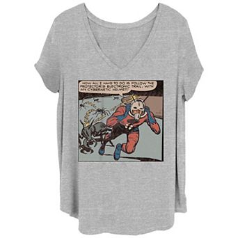 Juniors' Plus Size Ant-Man Comic Action Scene Graphic Tee
