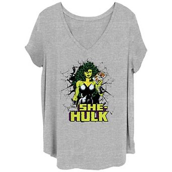 Juniors' Plus Size She-Hulk The Savage Vintage Comic Graphic Tee