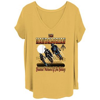 Juniors' Plus Size The Mandalorian Greatest Warriors Of The Galaxy Graphic Tee