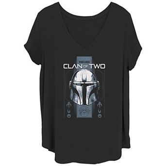 Juniors' Plus Size The Mandalorian Clan Of Two Graphic Tee