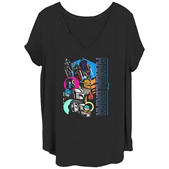 Juniors' Plus Size The Mandalorian Mondo Mando Bo Katan Graphic Tee