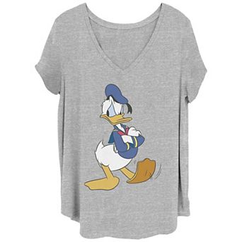 Juniors' Plus Size Mickey Classic Donald Duck Traditional Pose Graphic Tee