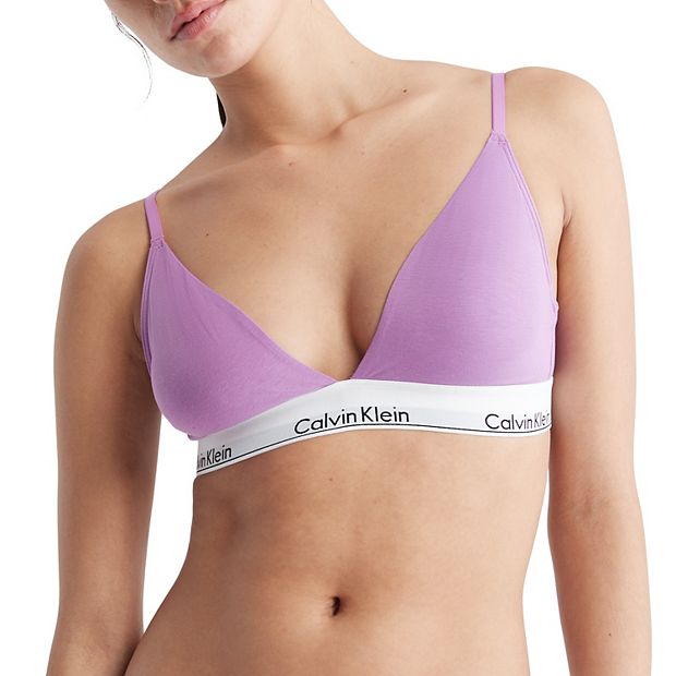 Womens Calvin Klein purple Modern Cotton Bralette