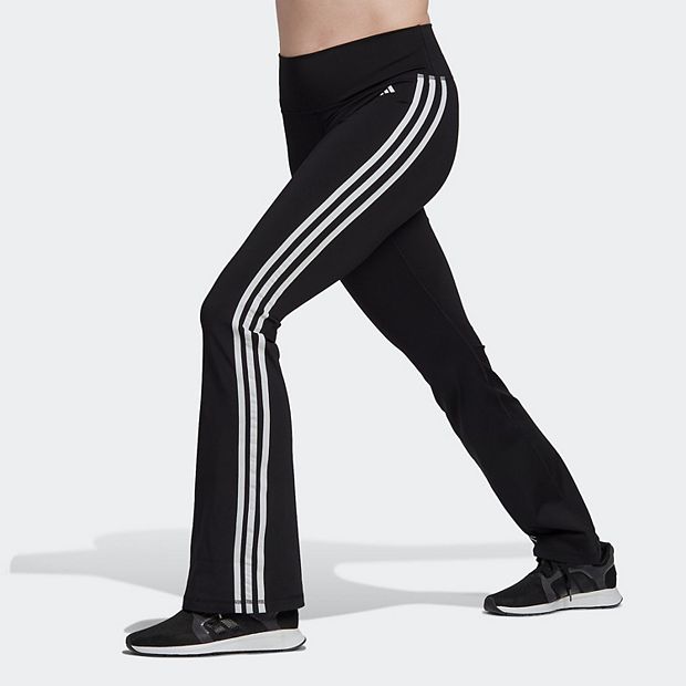 ADIDAS Climalite 3 Stripe High Rise Leggings NEW Size S Women's Cropped  Pants