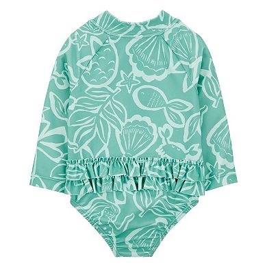Baby Girl Carter's 1-Piece Rashguard Swimsuit