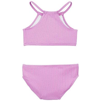 Girls 4-12 Carter's Ribbed Tankini Top & Bottoms Swimsuit 2-Piece Set