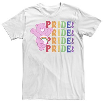 Juniors' Care Bears Pride Word Stack Boyfriend Graphic Tee