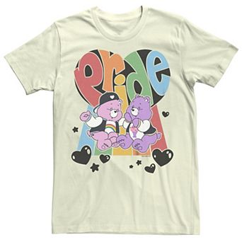 Juniors' Care Bears Pride Heart Street Style Boyfriend Graphic Tee