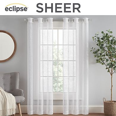 Eclipse 2-Pack Crushed Voile Window Curtains