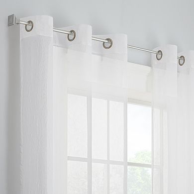 Eclipse 2-Pack Crushed Voile Window Curtains
