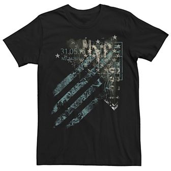 Men's Rustic Nation USA Flag Numbers Graphic Tee