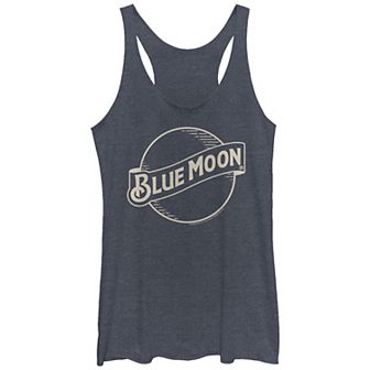 Juniors' Millers Coors Blue Moon Lines Logo Tri-Blend Racerback Graphic Tank Top