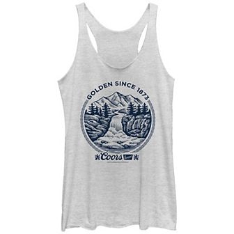Juniors' Millers Coors Golden Since 1789 Logo Tri-Blend Racerback Graphic Tank Top