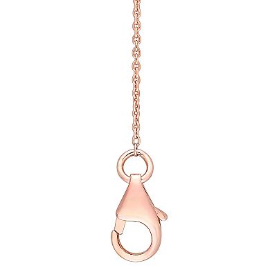 Stella Grace 10k Rose Gold Morganite & Diamond Accent Bow Necklace
