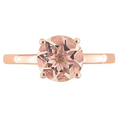 Stella Grace 10K Rose Gold Morganite Solitaire Ring