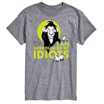 Disney's The Lion King Big & Tall Surrounded By Idiots Graphic Tee