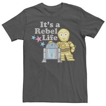Juniors' Star Wars It's A Rebel Life Boyfriend Graphic Tee