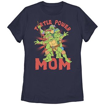 Juniors' Graphic Teenage Mutant Ninja Turtles Turtle Power Mom Graphic Tee