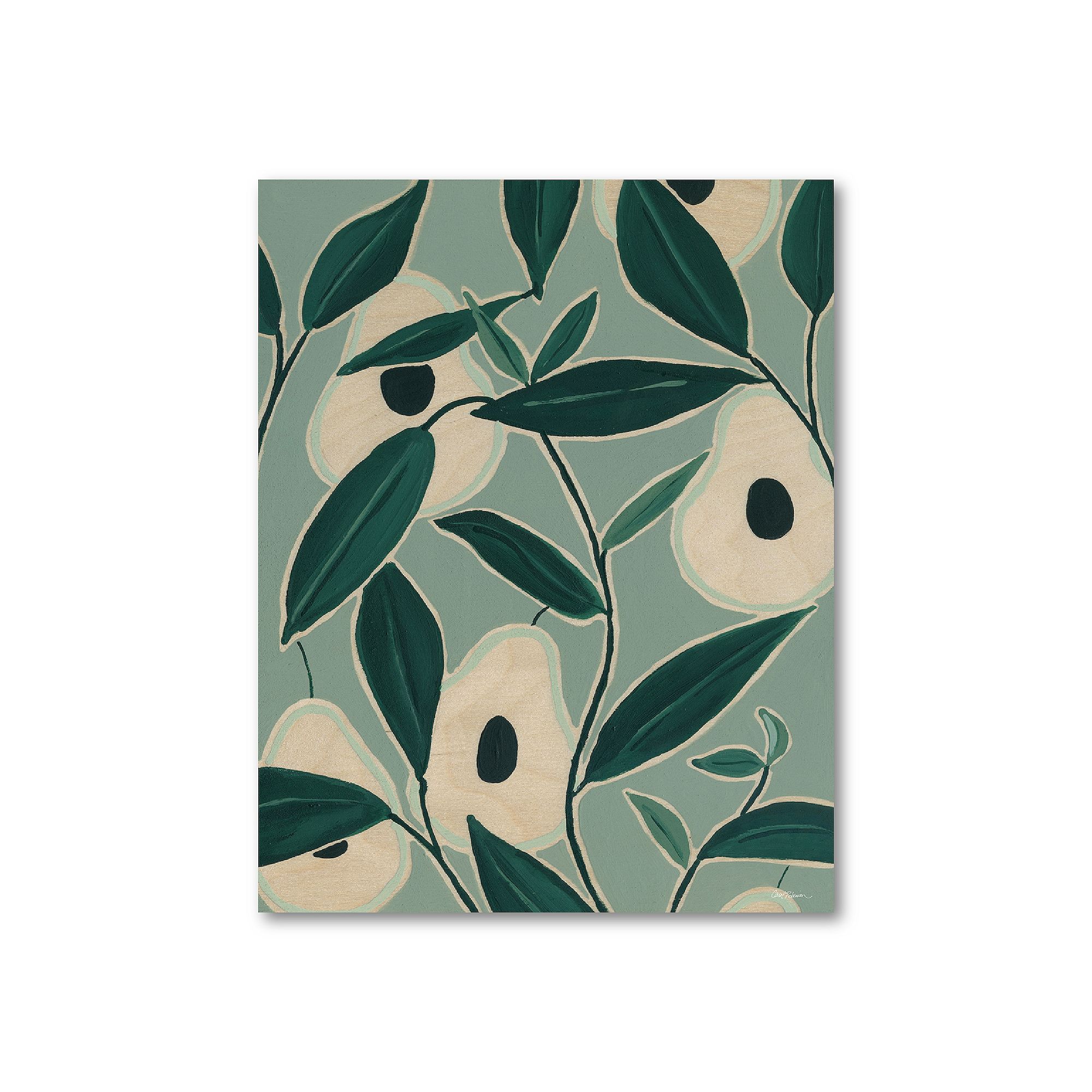 WEB-AG339-16X20 COURTSIDE MARKET Monochrome Avocados Canvas Wall A sku WEB-AG339-16X20