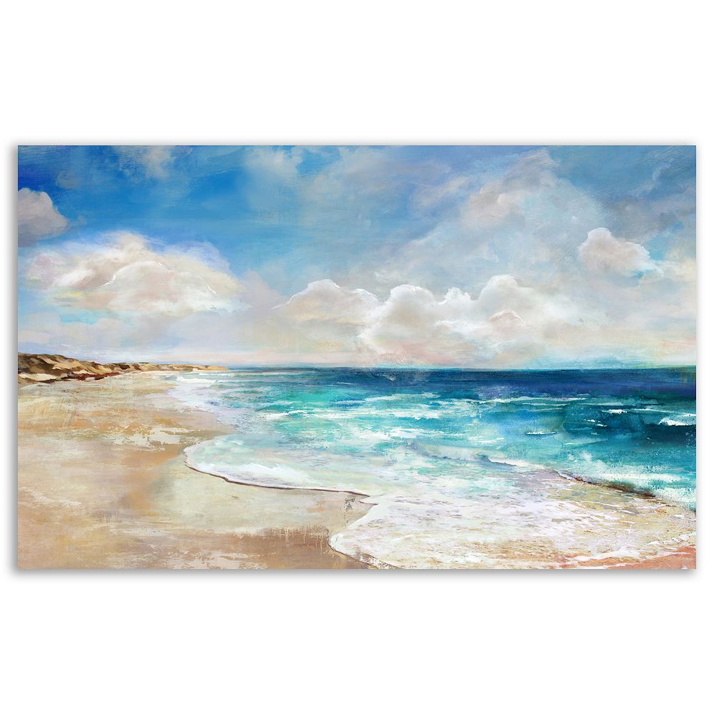 COURTSIDE MARKET Coastal Blues Canvas Wall Art