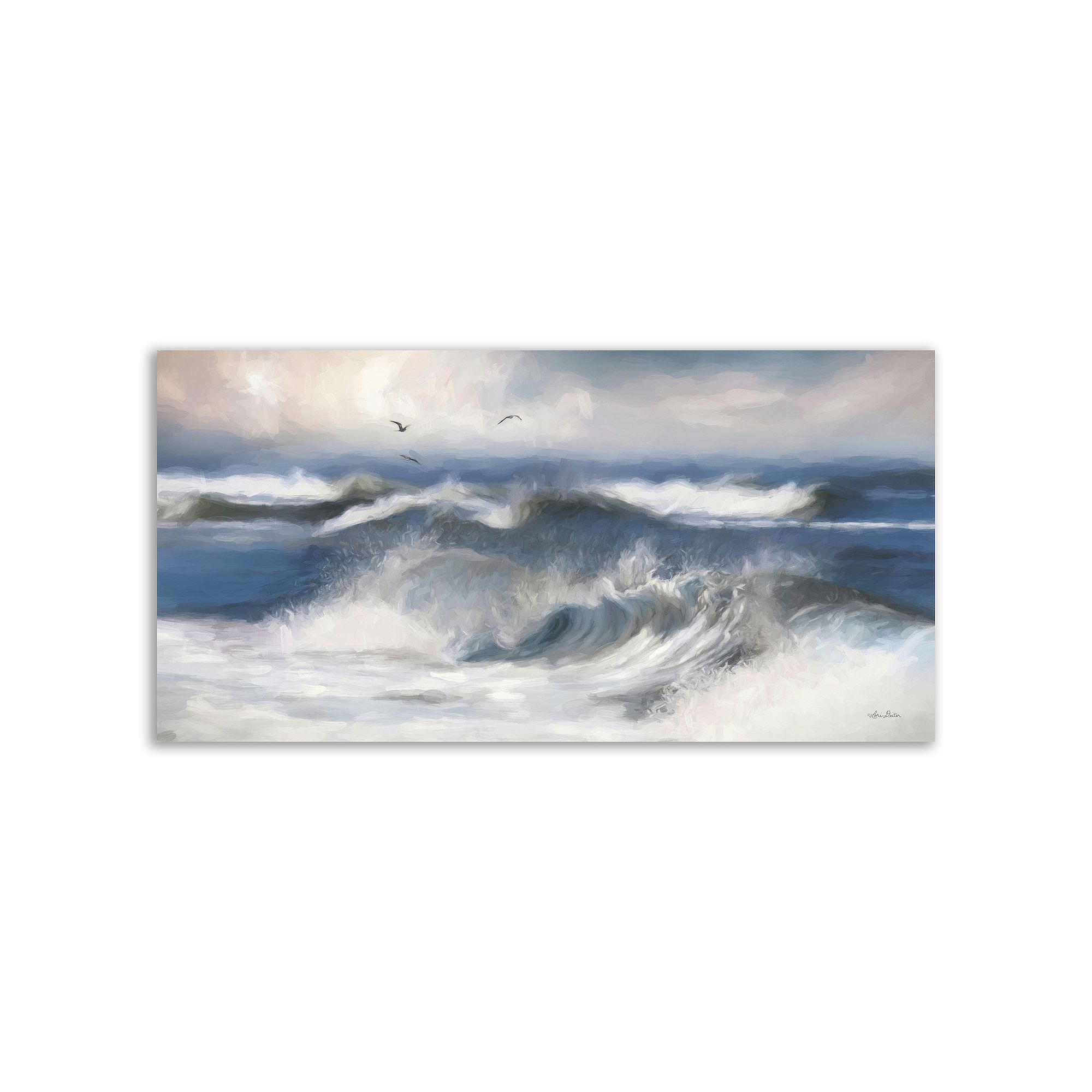COURTSIDE MARKET Ocean Fury I Canvas Wall Art, Multi