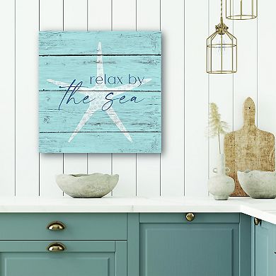 COURTSIDE MARKET Relax By The Sea I Canvas Wall Art
