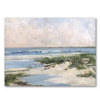 COURTSIDE MARKET Soft Morning Sea Canvas Wall Art