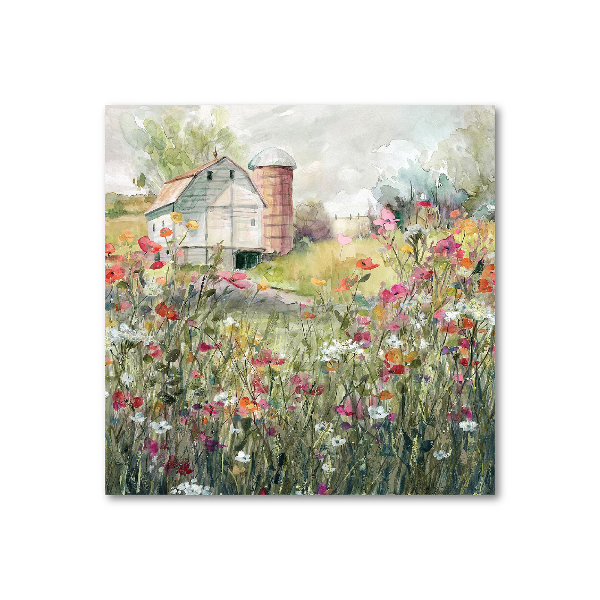 COURTSIDE MARKET Farm In Bloom Canvas Wall Art, Multi